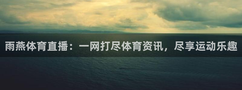 雨燕体育直播：一网打尽体育资讯，尽享运动乐趣